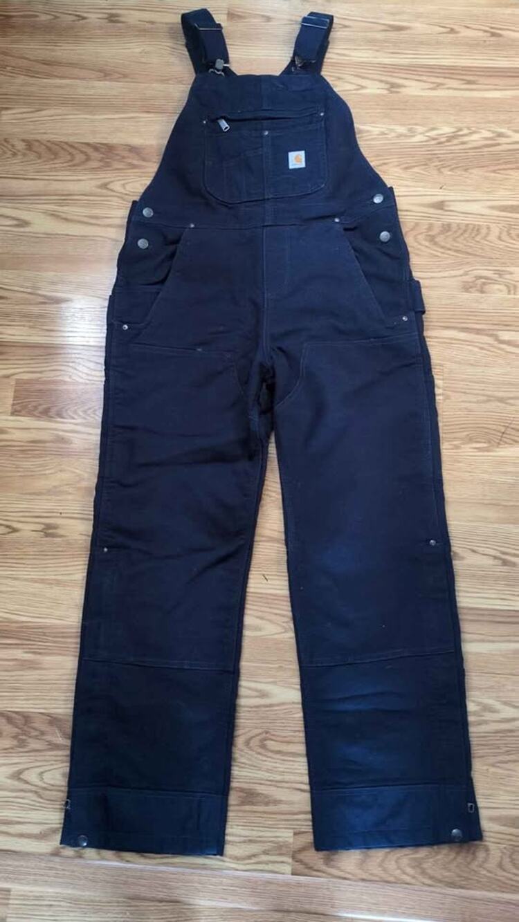 NWT Carhartt Women's Relaxed Fit Washed Duck Insulated Overalls - Medium Short